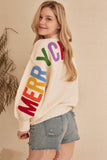 Christmas Lettering Sweater (Cream)