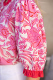 Jenna Pink Floral Top