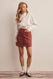 Alayna Suede Mini Skirt