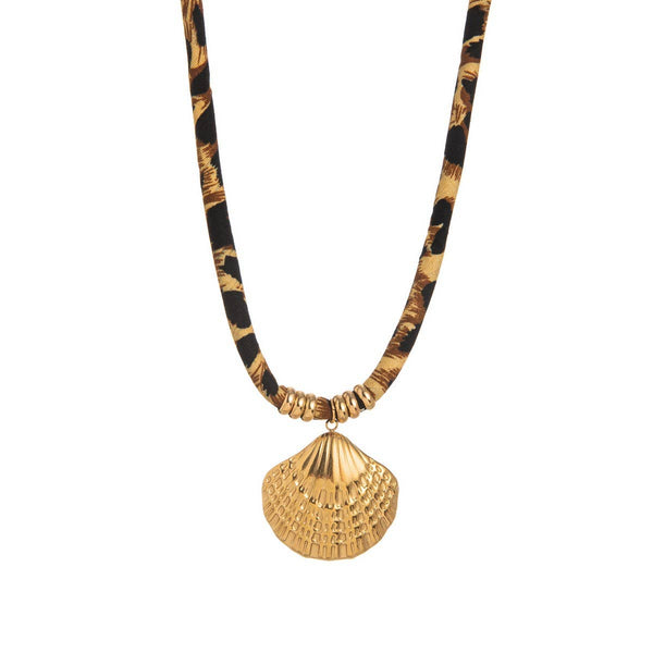 Leopard Cord Necklace