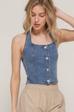 Essential Stretch Denim Vest