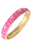 Horsin Around Sculpted Enamel Hinge Bangle (FIVE COLORS!)
