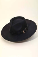 Vegan Suede Double Strap Fedora