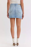Hemmed Mini Skirt