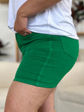 Judy Blue Tummy Control Green Denim Shorts (Website Exclusive)