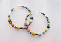 Jill Jewel Beaded Hoops