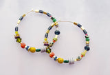 Jill Jewel Beaded Hoops