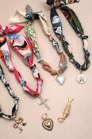 Handcrafted Scarf Interchangeable Charm Necklace