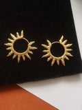 Sablière 18K Gold Non-Tarnish Sunburst Hoop Earrings