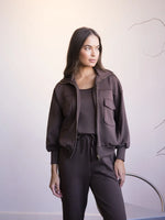 Fall 2025 Pierre Scuba Modal Zippered Pocket Shacket