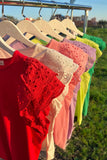 Kayla 100%Cotton Top (Five Colors!)