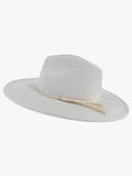 Atlas Faux Suede Fedora – Braided Band Hat