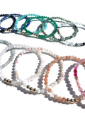 Gemma II Handmade Semiprecious 4mm Gemstone Stretch Bracelet