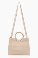 Orange Beaded Shoulder Bag