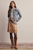 Elizabeth Faux Suede Midi Skirt