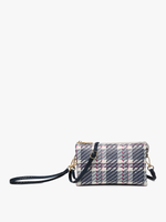 Riley Plaid 3 Compartment Crossbody/Wristlet