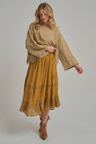 Jasper Midi Skirt (Gold or Olive)