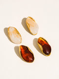 Maélie 18K Gold Non-Tarnish Resin Drop Earrings