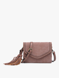 Sloane Suede Whipstitch Crossbody