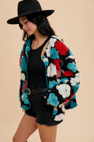 Alice Fuzzy Floral Jacket