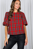 Holly Jolly Bow Blouse