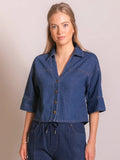 Boxy Utility Denim Top