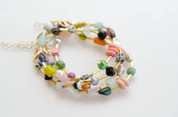 Jill Colorful Beaded Clasp Bracelets- Mariposa