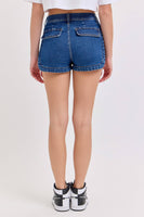 High Rise Short with Split Dolphin Hem