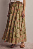 Beatrix Maxi Skirt: Sage Green