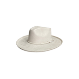 Jane Vegan Pencil Curl Stiff Brim Fedora Hat w/ Braided Band