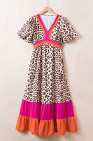 Leopard V-Neck Maxi Dress (Website Exclusive)