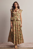Beatrix Maxi Skirt: Sage Green