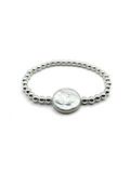 Beaded Stackable Bracelet - Real Coin Pearl, 14K Gold Fill