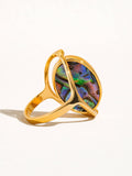 Violette 18K Gold Double-Sided Shell Ring