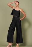High-Waisted Pearl Trouser