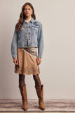 Elizabeth Faux Suede Midi Skirt