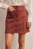 Alayna Suede Mini Skirt