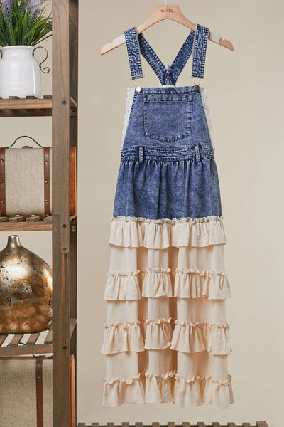 Ruffled Overall Dress – Magnolia & Fig