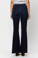 Dark High Rise Super Flare Jean