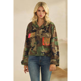 Camo Jacket with Tiger Print