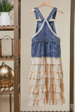 Ruffled Overall Dress