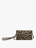 Riley Leopard 3 Compartment Crossbody/Wristlet