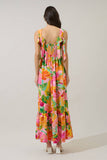 Jovana Floral Silda Smocked Maxi Dress
