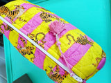 Quilted Makeup Bags | Cosmetics Bag | Lemonade Tiger Print