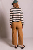 Ramie Cropped Trousers (Four Colors)