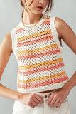 Striped Crochet Tank