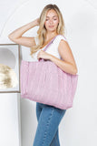 Cherry Reversible Quilted Cotton Tote Bag