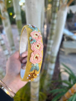 Amelia 3D Floral Embroidered Headband