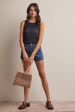 Jillie Braided Pockets Denim Shorts