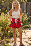 Gameday Ruffle Hem Polka Dot Shorts (UK or U of L)